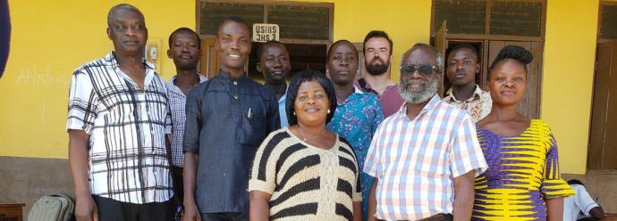Friends of SHAPE Attitude Ghana from Switzerland visit Winneba schools