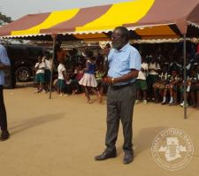 Inculcating the concept of sanitation into the people of Alata, Apam