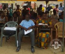 Inculcating the concept of sanitation into the people of Alata, Apam