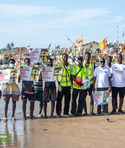Shape Attitude Ghana and Effutu Development Committee Lead Major Beach Cleanup